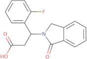 3-(2-Fluorophenyl)-3-(1-oxo-2,3-dihydro-1H-isoindol-2-yl)propanoic acid