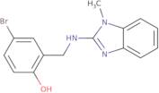 4-Bromo-2-{[(1-methyl-1H-benzimidazol-2-yl)amino]methyl}phenol