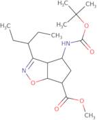 (3aS,4S,6R,6aR)-6-(N-Boc-amino)-3-(1-ethylpropyl)-3a,5,6,6a-tetrahydro-4H-cyclopent[D]isoxazole-4-carboxylic acid methyl ester