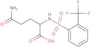 4-Carbamoyl-2-[2-(trifluoromethyl)benzenesulfonamido]butanoic acid