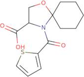 4-(Thiophene-2-carbonyl)-1-oxa-4-azaspiro[4.5]decane-3-carboxylic acid