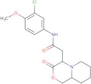 N-(3-Chloro-4-methoxyphenyl)octahydro-3-oxo-pyrido[2,1-c][1,4]oxazine-4-acetamide