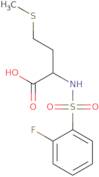 2-(2-Fluorobenzenesulfonamido)-4-(methylsulfanyl)butanoic acid