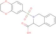 2-(2,3-Dihydro-1,4-benzodioxine-6-sulfonyl)-1,2,3,4-tetrahydroisoquinoline-3-carboxylic acid