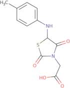 (5-[(4-Methylphenyl)amino]-2,4-dioxo-1,3-thiazolidin-3-yl)acetic acid