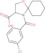 4-(3-Chlorobenzoyl)-1-oxa-4-azaspiro[4.5]decane-3-carboxylic acid