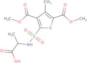 2-[3,5-Bis(methoxycarbonyl)-4-methylthiophene-2-sulfonamido]propanoic acid