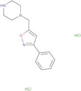 1-[(3-Phenyl-1,2-oxazol-5-yl)methyl]piperazine dihydrochloride