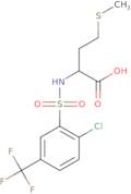 2-[2-Chloro-5-(trifluoromethyl)benzenesulfonamido]-4-(methylsulfanyl)butanoic acid