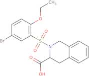 2-(5-Bromo-2-ethoxybenzenesulfonyl)-1,2,3,4-tetrahydroisoquinoline-3-carboxylic acid