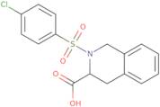 2-(4-Chlorophenyl)sulfonyl-3,4-dihydro-1H-isoquinoline-3-carboxylic acid