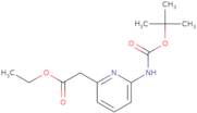 Ethyl 2-(6-((tert-butoxycarbonyl)amino)pyridin-2-yl)acetate