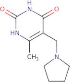 6-Methyl-5-(1-pyrrolidinylmethyl)-2,4(1H,3H)-pyrimidinedione