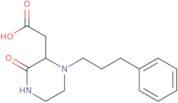 [3-Oxo-1-(3-phenylpropyl)-2-piperazinyl]-acetic acid
