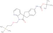 tert-Butyl (2'-oxo-1'-((2-(trimethylsilyl)ethoxy)methyl)-1,1',2',3-tetrahydrospiro[indene-2,3'-pyr…