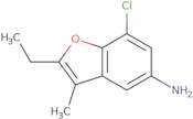 (7-Chloro-2-ethyl-3-methyl-1-benzofuran-5-yl)amine