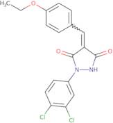 (4E)-1-(3,4-Dichlorophenyl)-4-[(4-ethoxyphenyl)methylidene]pyrazolidine-3,5-dione