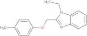 1-Ethyl-2-(4-methylphenoxymethyl)-1H-1,3-benzodiazole