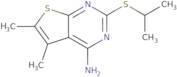 5,6-Dimethyl-2-(propan-2-ylsulfanyl)thieno[2,3-d]pyrimidin-4-amine