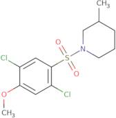 1-((2,5-Dichloro-4-methoxyphenyl)sulfonyl)-3-methylpiperidine