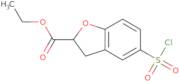 Ethyl 5-(chlorosulfonyl)-2,3-dihydro-1-benzofuran-2-carboxylate