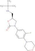 (S)-5-((tert-Butylamino)methyl)-3-(3-fluoro-(4-morpholinyl)phenyl)oxazolidin-2-one