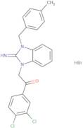 1-(3,4-Dichlorophenyl)-2-[2,3-dihydro-2-imino-3-[(4-methylphenyl)methyl]-1H-benzimidazol-1-yl]etha…