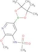 N-(2-Methoxy-5-(4,4,5,5-tetramethyl-1,3,2-dioxaborolan-2-yl)pyridin-3-yl)methanesulfonamide