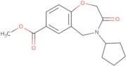 Methyl 4-cyclopentyl-3-oxo-2,3,4,5-tetrahydrobenzo[f][1,4]oxazepine-7-carboxylate