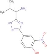 4-(5-(1-Amino-2-methylpropyl)-1H-1,2,4-triazol-3-yl)-2-nitrophenol