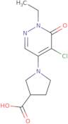 1-(5-Chloro-1-ethyl-6-oxo-1,6-dihydropyridazin-4-yl)pyrrolidine-3-carboxylic acid