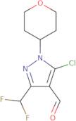 5-Chloro-3-(difluoromethyl)-1-(tetrahydro-2H-pyran-4-yl)-1H-pyrazole-4-carbaldehyde