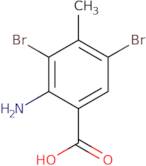 2-Amino-3,5-dibromo-4-methyl-benzoic acid