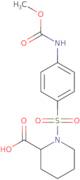 1-{4-[(Methoxycarbonyl)amino]benzenesulfonyl}piperidine-2-carboxylic acid