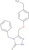 4-Benzyl-5-(4-ethylphenoxymethyl)-4H-1,2,4-triazole-3-thiol