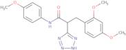 3-(2,4-Dimethoxyphenyl)-N-(4-methoxyphenyl)-2-(2H-tetrazol-5-yl)propanamide