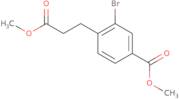 Methyl 3-bromo-4-(3-methoxy-3-oxopropyl)benzoate