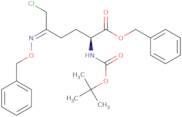 (S)-benzyl 5-((benzyloxy)imino)-2-((tert-butoxycarbonyl)amino)-6-chlorohexanoate