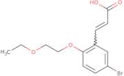 (2E)-3-[5-Bromo-2-(2-ethoxyethoxy)phenyl]prop-2-enoic acid