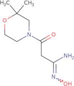 3-(2,2-Dimethylmorpholin-4-yl)-N'-hydroxy-3-oxopropanimidamide