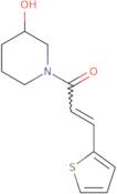 (2E)-1-(3-Hydroxypiperidin-1-yl)-3-(thiophen-2-yl)prop-2-en-1-one