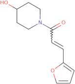 (2E)-3-(Furan-2-yl)-1-(4-hydroxypiperidin-1-yl)prop-2-en-1-one