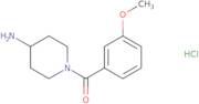 (4-Aminopiperidin-1-yl)(3-methoxyphenyl)methanone hydrochloride