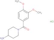 1-(3,4-Dimethoxybenzoyl)piperidin-4-amine hydrochloride