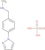 N-Methyl-1-[4-(1H-pyrazol-1-yl)phenyl]methanamine hemisulfate