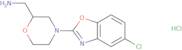 [4-(5-Chloro-1,3-benzoxazol-2-yl)morpholin-2-yl]methanamine hydrochloride