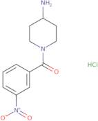 (4-Aminopiperidin-1-yl)(3-nitrophenyl)methanone hydrochloride