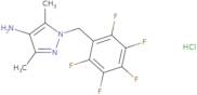 3,5-Dimethyl-1-[(pentafluorophenyl)methyl]-1H-pyrazol-4-amine hydrochloride