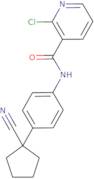 2-Chloro-N-[4-(1-cyanocyclopentyl)phenyl]-3-pyridinecarboxamide