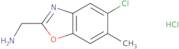 (5-Chloro-6-methyl-1,3-benzoxazol-2-yl)-methylamine hydrochloride